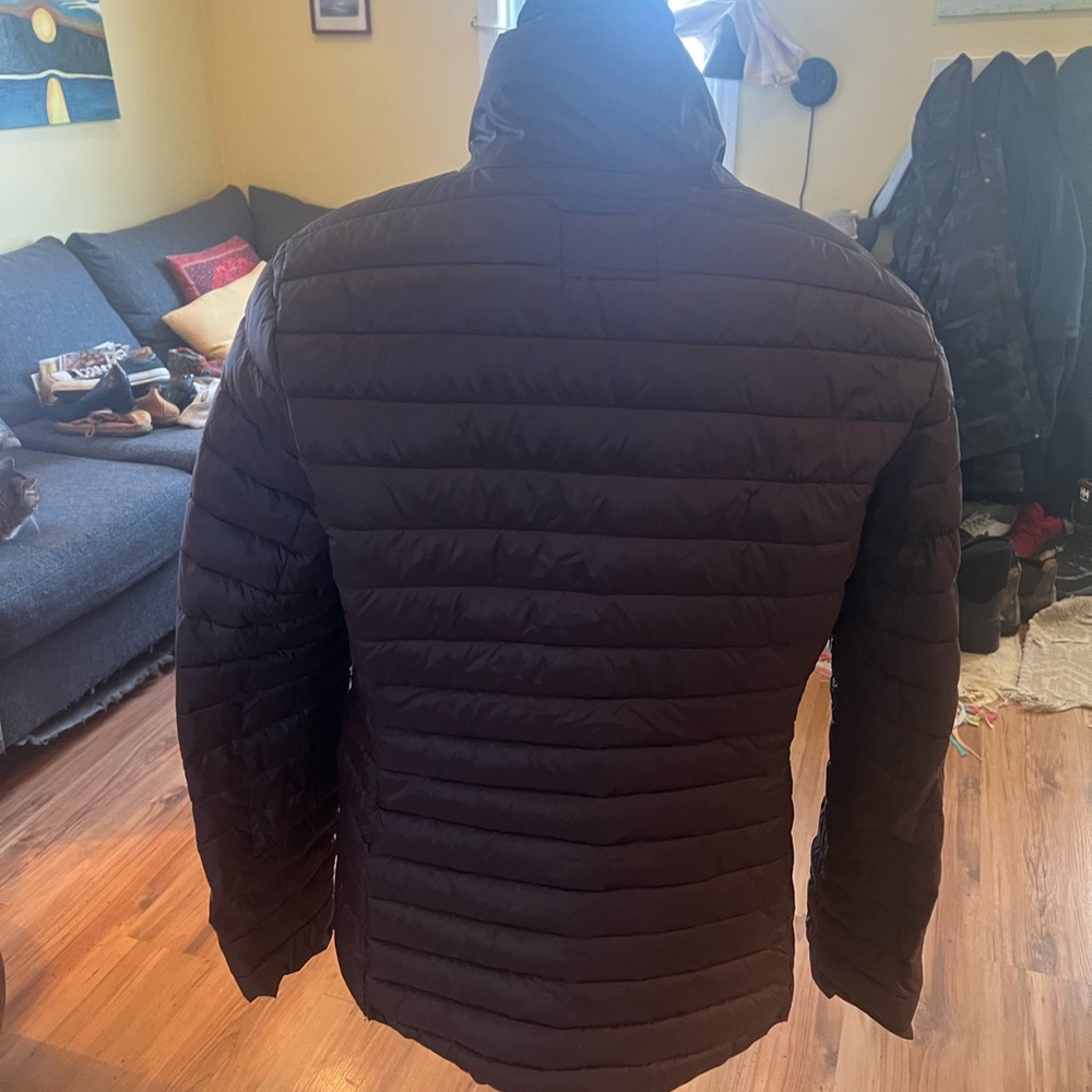 Old Navy women’s brown light puffer jacket. Size large. - Picture 2 of 8